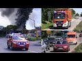 Vollbrand einer Kunststofffabrik Lagerhalle - Großbrand in Ladenburg am 19.05.2020 | EINSATZFAHRTEN