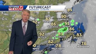 Video: Severe heat will continue Monday with threat of thunderstorms