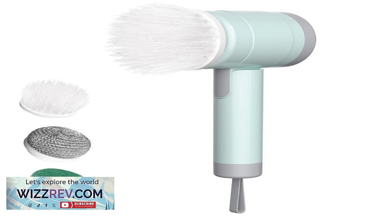 Tevorex Cordless Electric Cleaning Brush with Digital Display IPX7 Waterproof Adjustable