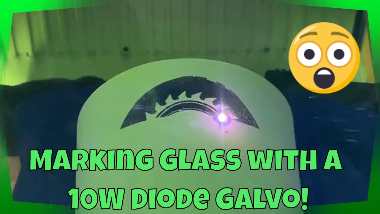 xTool F1 10 Watt Diode Galvo Laser Marking Glass w/o a Rotary YouTube