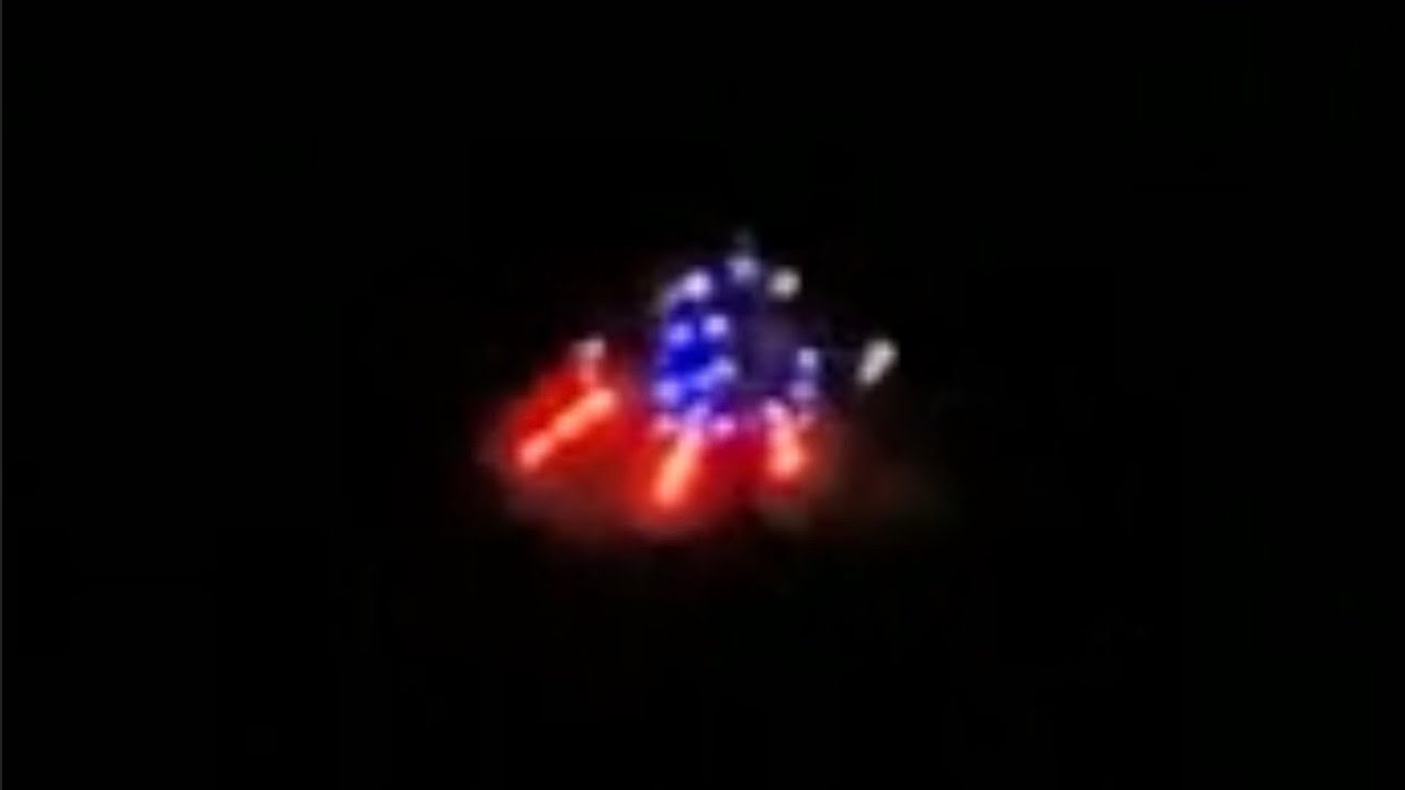 Strange Colorful UFO in the Night Sky of Denver, Colorado on April 7, 2020