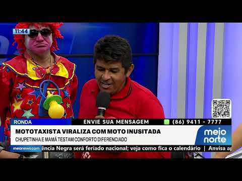Mototaxista viraliza com moto inusitada; veja! | Ronda