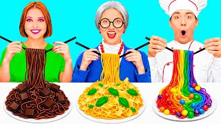 Wednesday vs Grandma Cooking Challenge | Tasty Food Tricks by HAHANOM Challenge