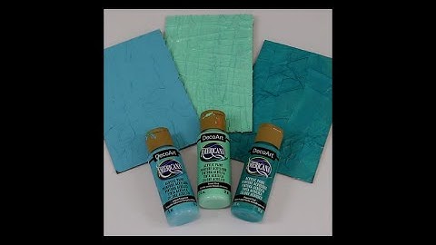 The Craft Minute with DecoArt®: Paint texture techniques tutorial