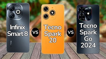 Infinix Smart 8 vs Tecno Spark 20 vs Tecno Spark Go 2024