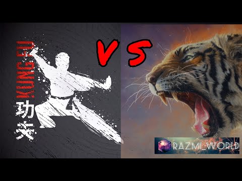مبارزه با ببر درنده Man Vs Tiger Fight