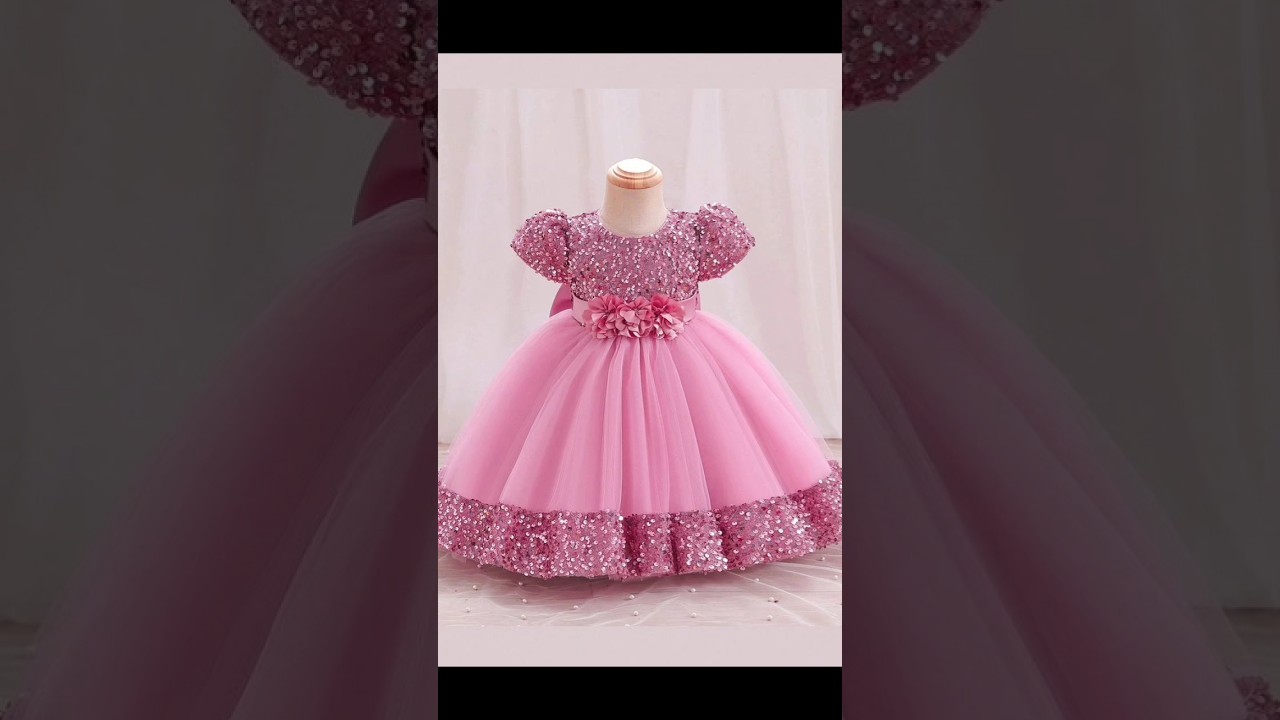 pink fairy frock for baby girl / Birthday dress baby girl 
