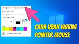 Tutorial Cara Mengganti Warna Pointer Mouse Di PC/Laptop Windows 10