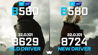 ARC B580 12GB Old Driver VS New Driver | Tested in 10 Games | 1080P