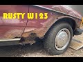 Rustiest mercedesbenz w123 240d restoration part 1
