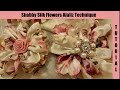 Silk Flower, no sew, shabby chic tutorial, melting, (synthetic silk) singed artificial flower
