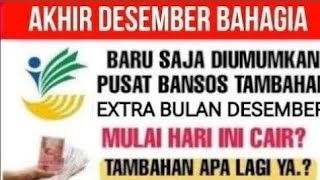 BARU SAJA DISIARKAN TAMBAHAN EXTRA DIAKHIR BULAN DESEMBER KPM YG SUDAH CAIR PKH BPNT SIMAK