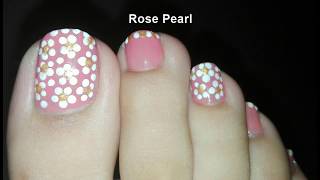 daisy toe pedicure nail flower pearl nude toenail rose tutorial tools flowers