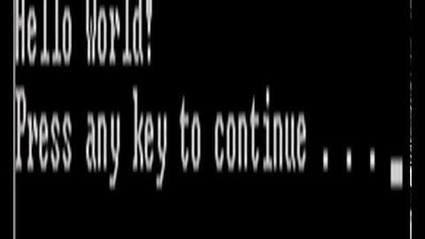 DevC++ Tutorial - Hello World