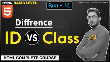 41. Difference Between Id and Class in Html for beginners in Hindi part - 41