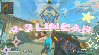 i tried 4-3 linear on apex...