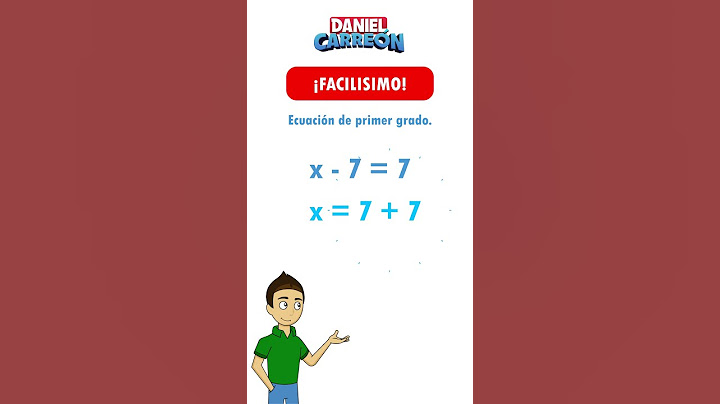 ¡Ecuación de primer grado!