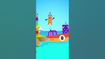 Numberblocks Learn to Count 2 & 7 in Beach Magic Run World New Season | Numberblocks Magic Adventure