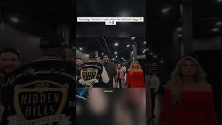 Rampage Jackson with Alex Pereira Backstage ⛓️ X 🗿 🔥#shorts