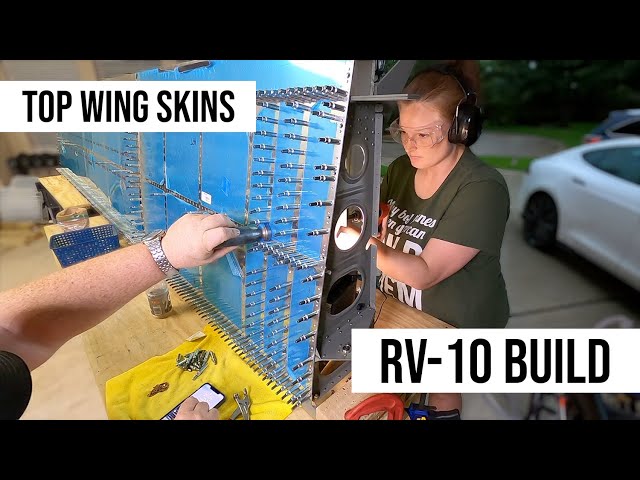 Van's Aircraft RV-10 Build: Top Wing Skins #wings #plane