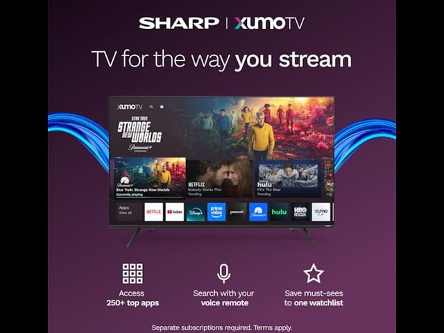 Sharp 85” Aquos QLED 4K TV Review : Dolby Vision, Xumo Smart TV