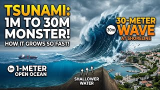 How a 1-Meter Tsunami Becomes a 30-Meter Monster Near the Shore