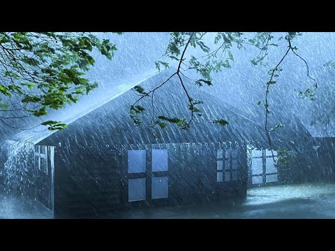 Night Storm Rain at - Heavy Rain & Strong Winds with Thunder Sounds for ...