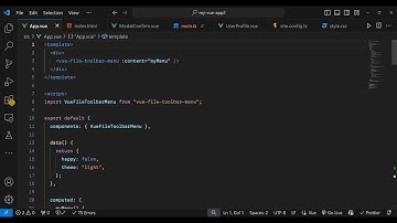 Vue.js 3 vue-file-toolbar-menu Example to Create File Toolbar Navigation Menu in Browser Using TS