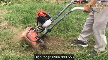 Máy sạc cỏ, xới đất SHARP mini chuyên xới vườn rau quả