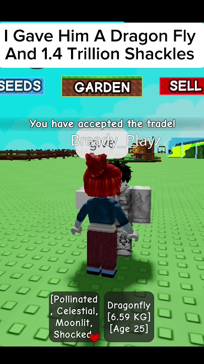 Trading For Giant Queen Bee In Grow A Garden🤑🤑 #growagarden #roblox #shorts #shortfeed #gaming #fyp