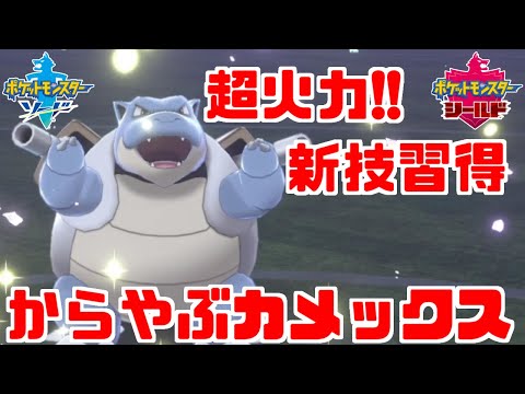 ポケモン剣盾 新規習得技で最強クラス カメックス がマジで強すぎた ソード シールド Youtube