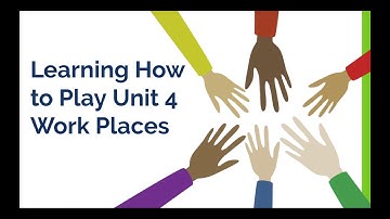 Bridges in Math - Unit 4 Work Places