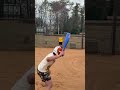 Backyard Bat Throwing Baseball ⚾️ 😂 #sports #baseball #funny #wiffleball #comedy