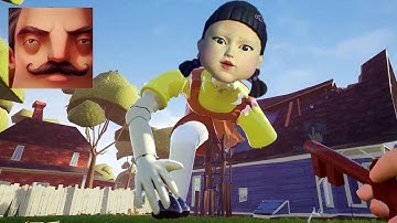 Hello Neighbor - My New Neighbor Squid Game Big Doll Act 1 Gameplay Walkthrough