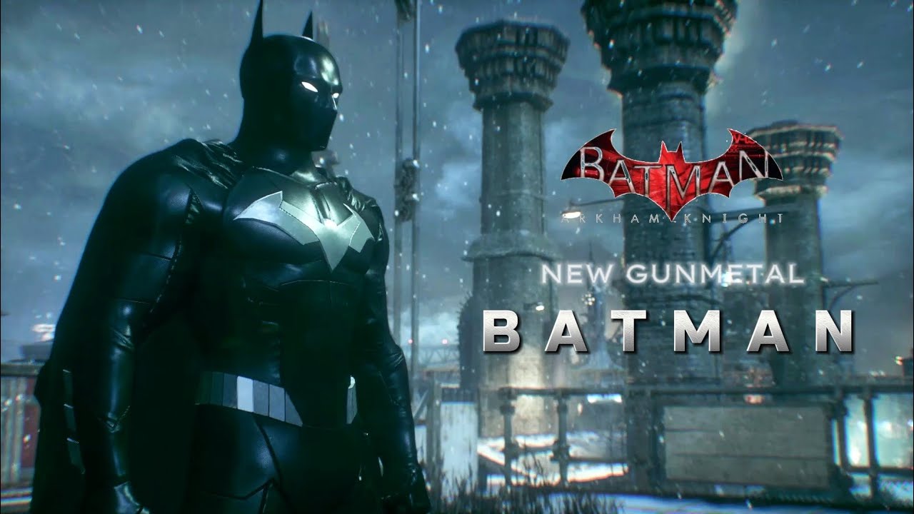 New Gunmetal Batman Mod Suit Up and Gameplay in Arkham Knight