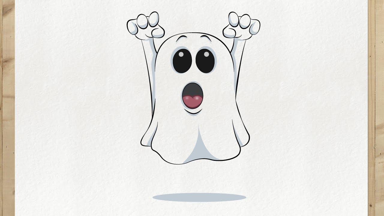 GESPENST ZEICHNEN EINFACH (Halloween) - YouTube