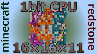 1bit・1chunk Redstone CPU「CRED VII version10」