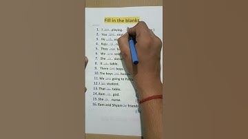 Fill in the Blanks | Use of is, am, are | #shorts #english