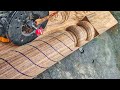 How to carve rope moulding on turning pole