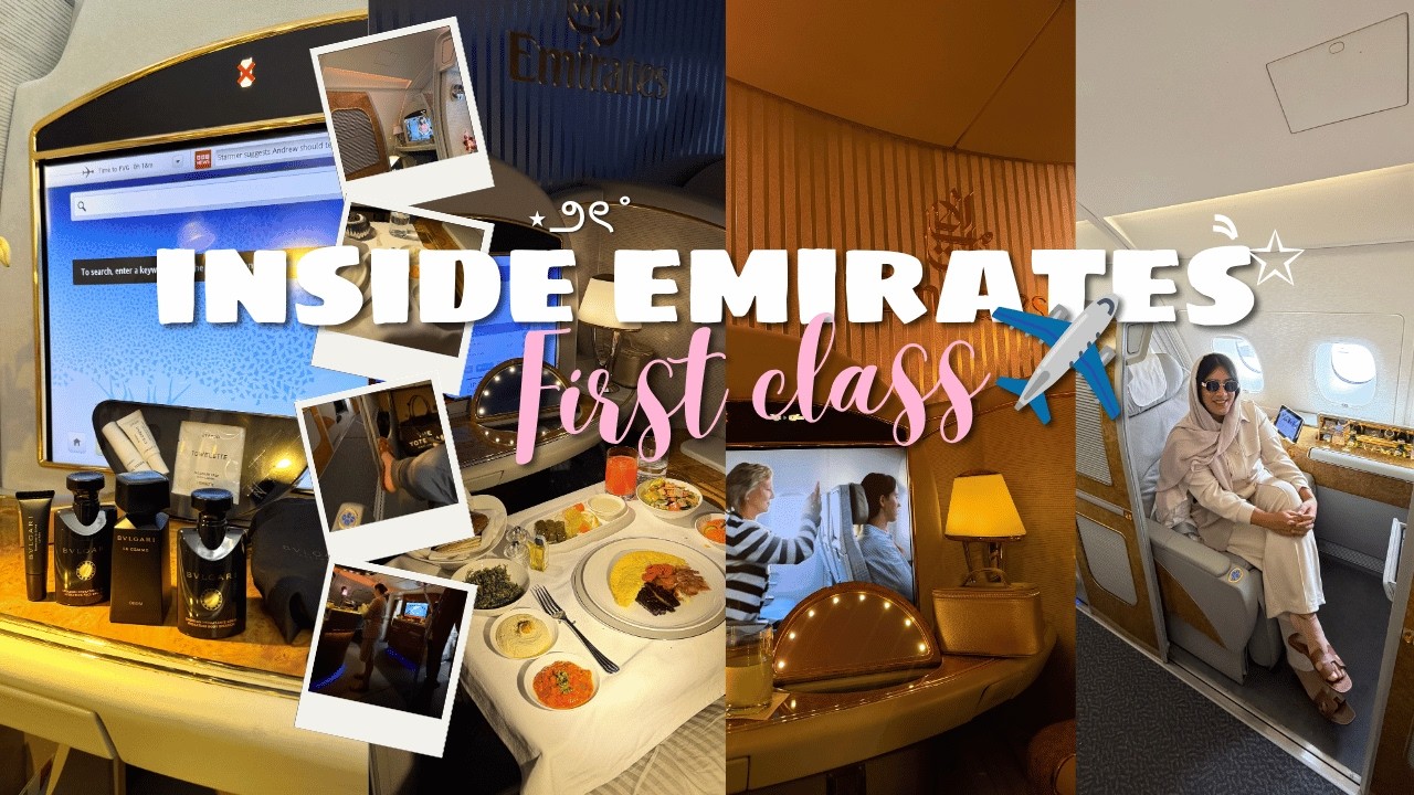 Inside Emirates FIRST CLASS ✈️ Bvlgari Kit, Caviar & Order Anything You Want?! 😭