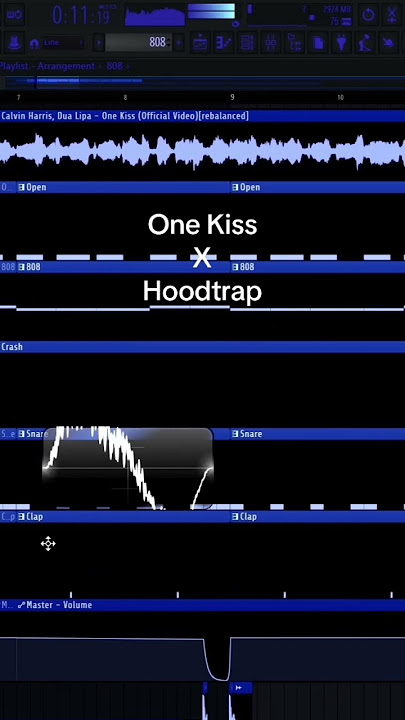 one kiss x hoodtrap💫 #hoodtrap #producer #mashup #sampletype #remix #sample #beat #flstudio #music