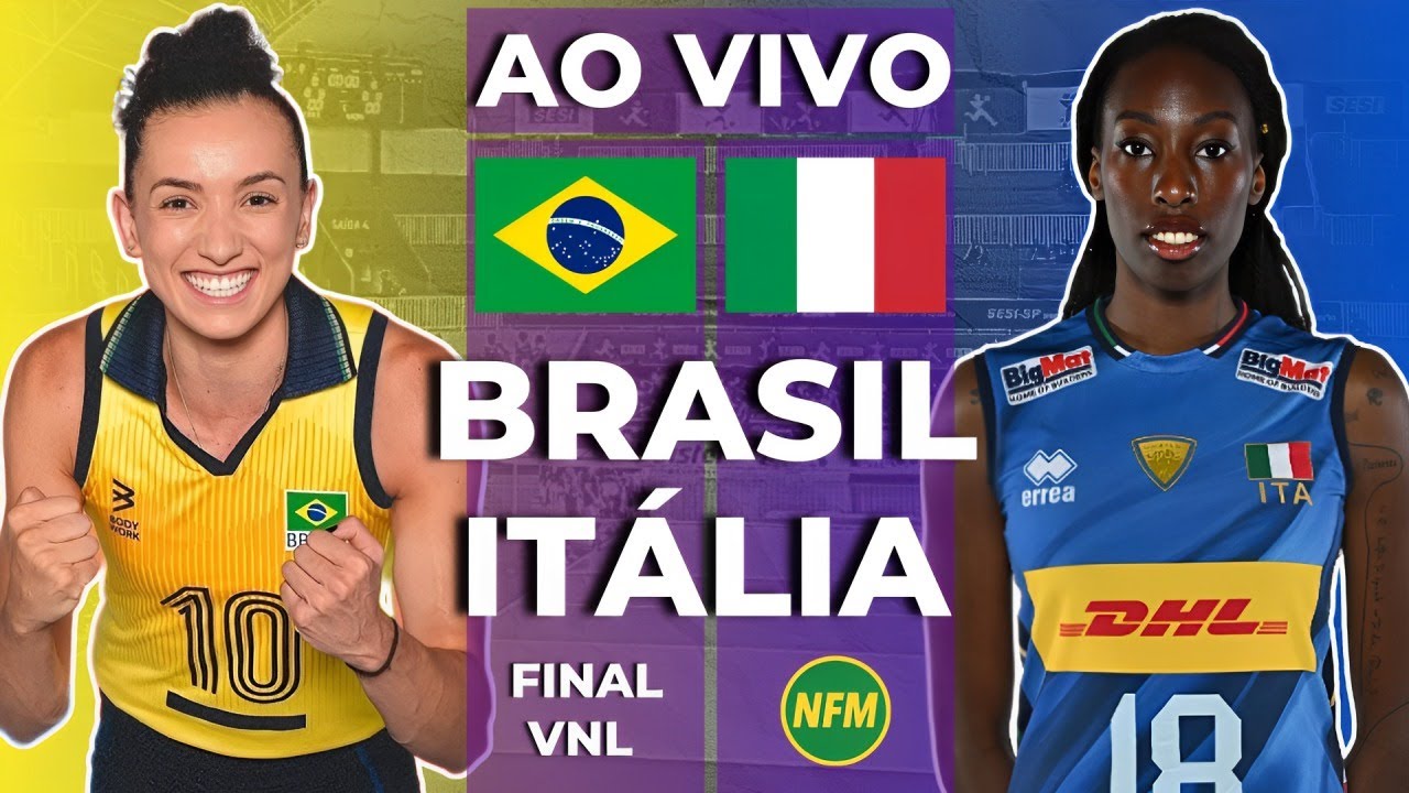 🇧🇷 BRASIL X ITÁLIA 🇮🇹 AO VIVO | FINAL 🏆🔥 | VÔLEI FEMININO AO VIVO COM ...