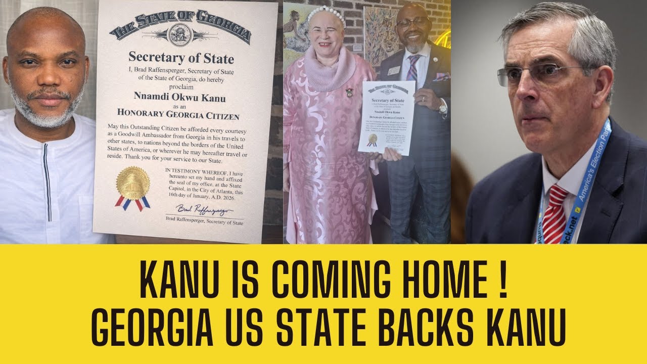Kanu Home NNAMDI KANU IS COMING HOME! Georgia Grants Him CITIZENSHIP!