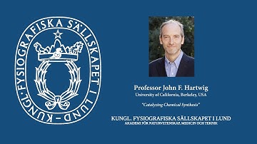 Prof John Hartwig, årets Sven Berggren pristagare, förläser om ämnet "Catalyzing Chemical Synthesis"