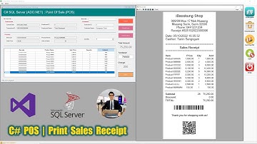 C# SQL Server (ADO.NET) Point Of Sale 35. Adding icons to the Menu bar and Status bar