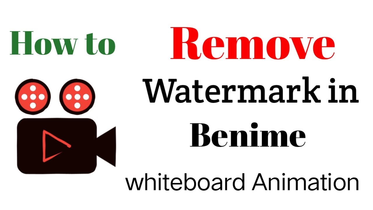 how to remove benime water mark removewatermark benime app