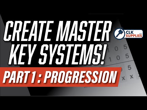 Locksmithing 101 - Masterkeying -Progression System