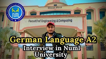 German Language A2 Interview In Numl University Islamabad || A day at Numl || Funny Vlog || Arvlogs