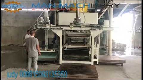 1200x1200mm big size terrazzo tile/ floor tile pressing forming machine operation video