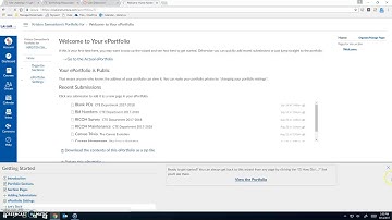 Canvas ePortfolio creation